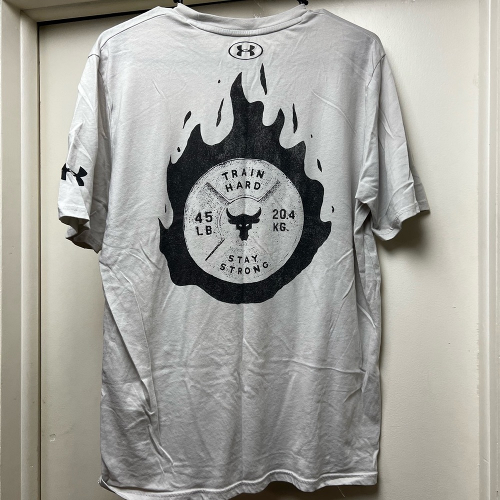 White Project Rock Under Armour T-Shirt
